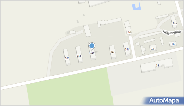 Krąplewice, Krąplewice, 34d, mapa Krąplewice