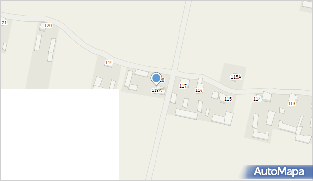 Krasew, Krasew, 118A, mapa Krasew