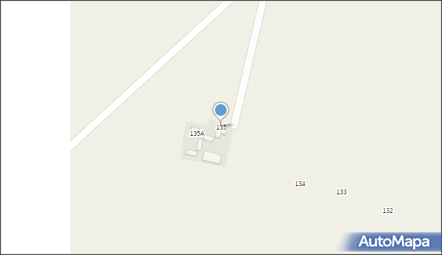 Krasew, Krasew, 135, mapa Krasew