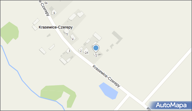 Krasewice-Czerepy, Krasewice-Czerepy, 1, mapa Krasewice-Czerepy