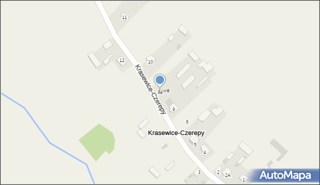 Krasewice-Czerepy, Krasewice-Czerepy, 9a, mapa Krasewice-Czerepy