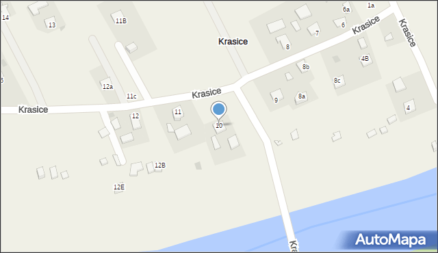 Krasice, Krasice, 10, mapa Krasice