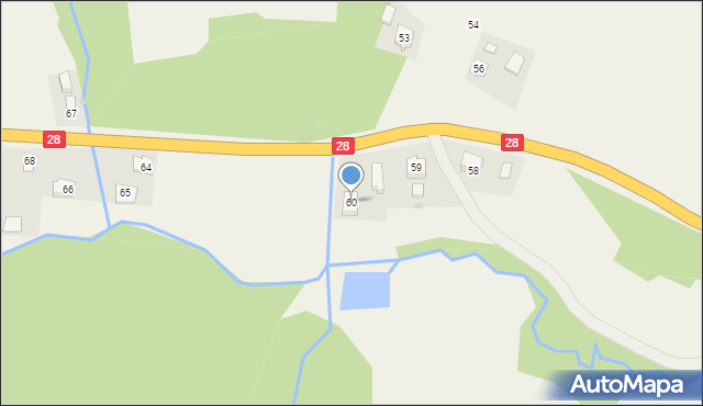 Krasiczyn, Krasiczyn, 60, mapa Krasiczyn