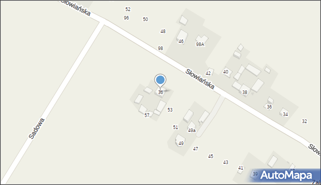 Krasieniec Stary, Krasieniec Stary, 36, mapa Krasieniec Stary