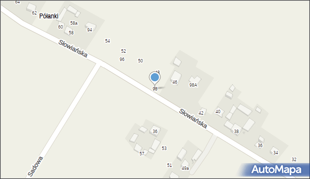 Krasieniec Stary, Krasieniec Stary, 98, mapa Krasieniec Stary