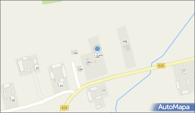Krasienin, Krasienin, 24C, mapa Krasienin