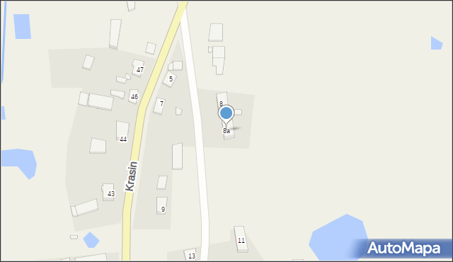 Krasin, Krasin, 8a, mapa Krasin