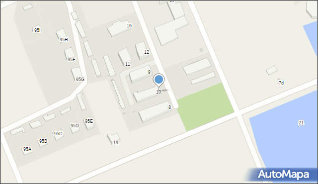 Krasiniec, Krasiniec, 10, mapa Krasiniec