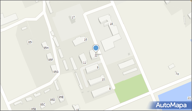 Krasiniec, Krasiniec, 12, mapa Krasiniec