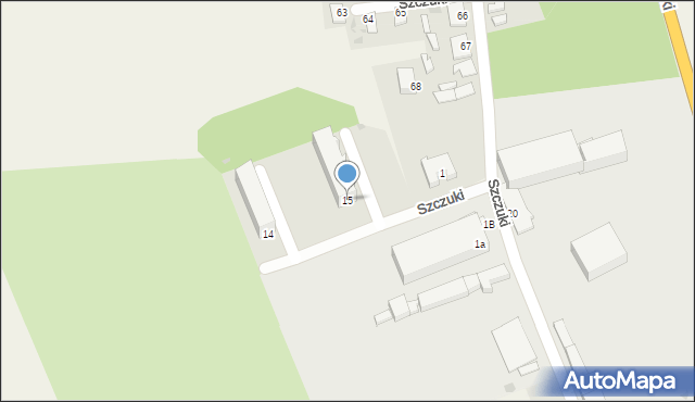 Krasiniec, Krasiniec, 15, mapa Krasiniec