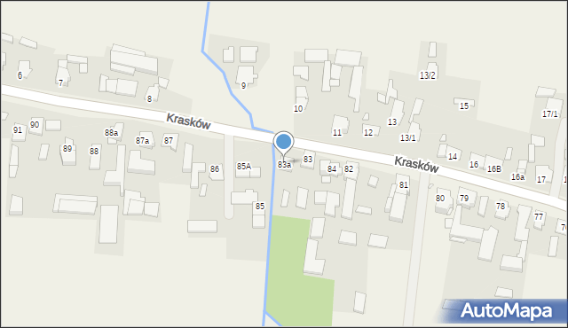 Krasków, Krasków, 83a, mapa Krasków