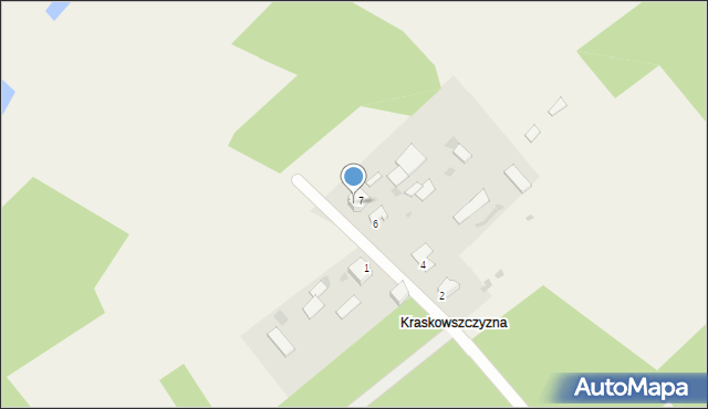 Kraskowszczyzna, Kraskowszczyzna, 8, mapa Kraskowszczyzna