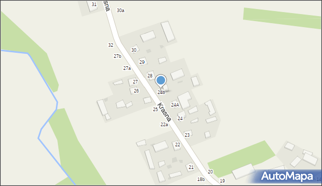 Krasna, Krasna, 24b, mapa Krasna