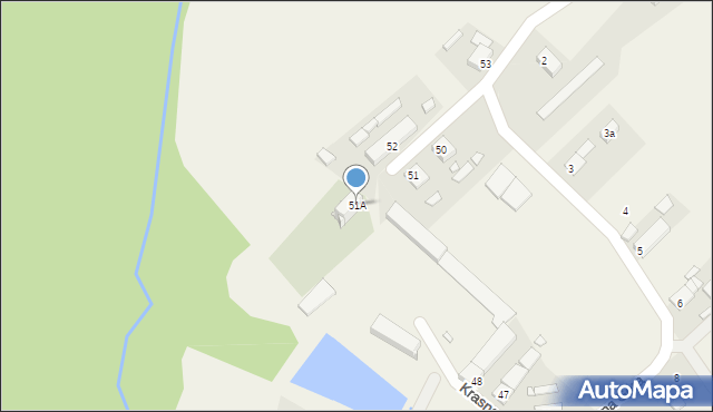 Krasna Góra, Krasna Góra, 51A, mapa Krasna Góra