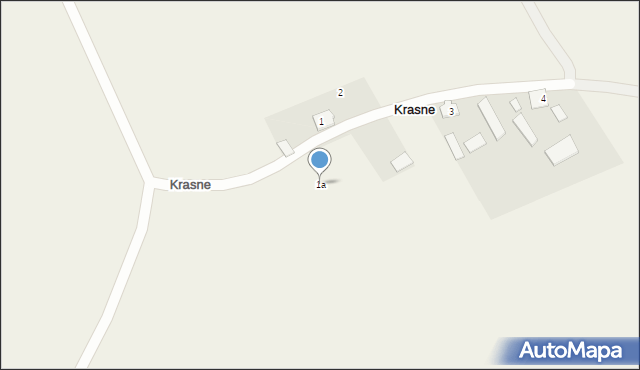 Krasne, Krasne, 1a, mapa Krasne