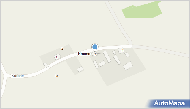 Krasne, Krasne, 3, mapa Krasne