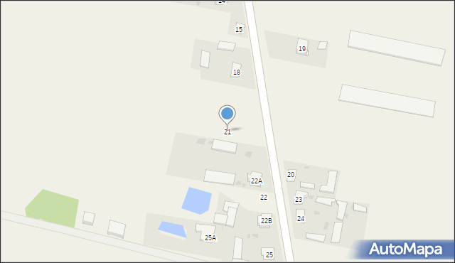Krasne, Krasne, 21, mapa Krasne