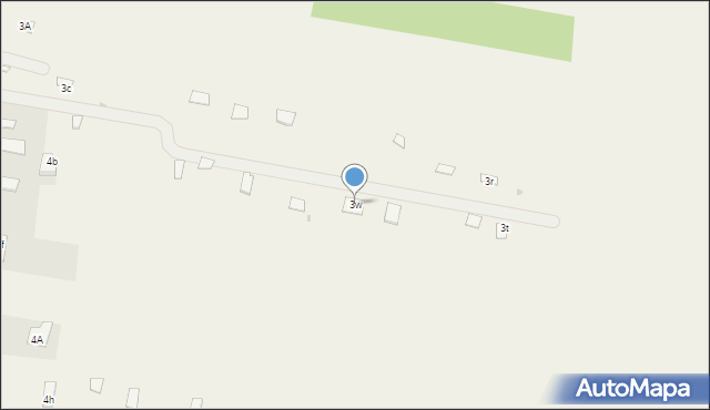 Krasne, Krasne, 3w, mapa Krasne
