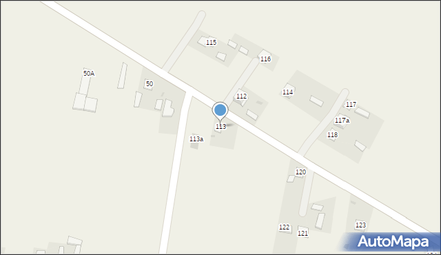 Krasne, Krasne, 113, mapa Krasne