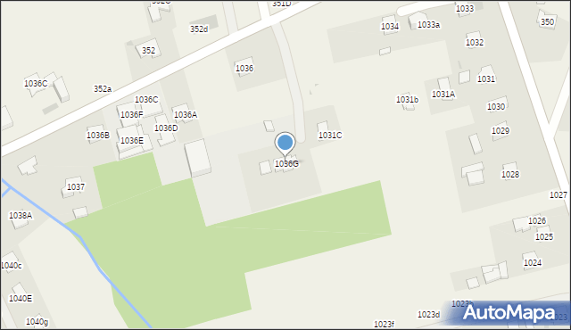 Krasne, Krasne, 1036G, mapa Krasne