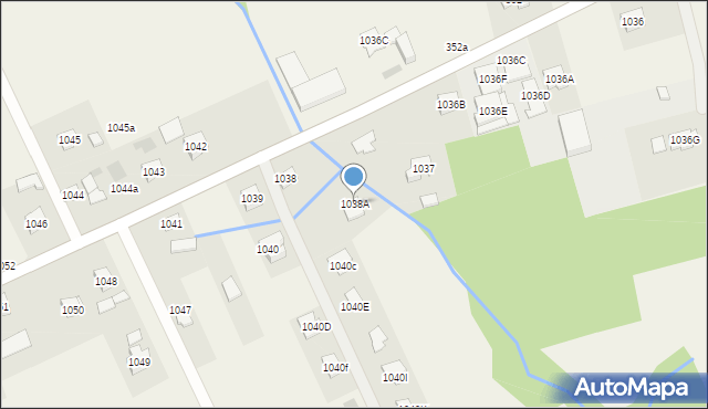 Krasne, Krasne, 1038A, mapa Krasne