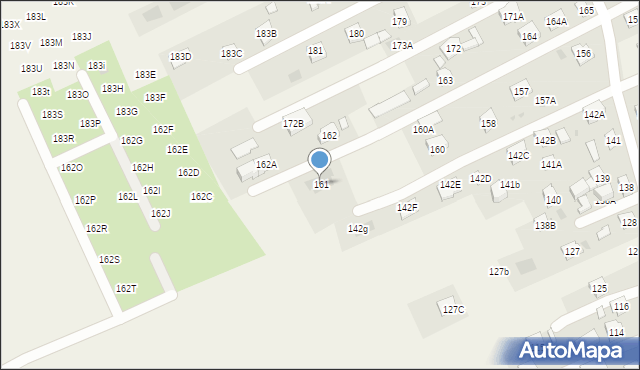 Krasne, Krasne, 161, mapa Krasne