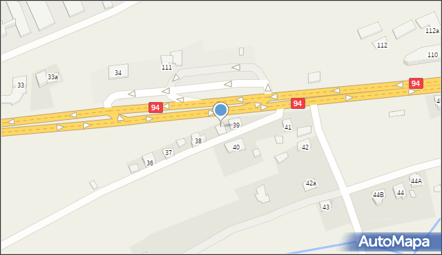 Krasne, Krasne, 39a, mapa Krasne