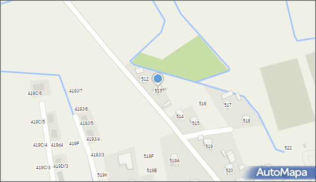 Krasne, Krasne, 513, mapa Krasne