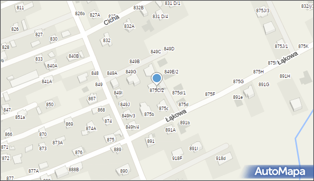 Krasne, Krasne, 875C/2, mapa Krasne