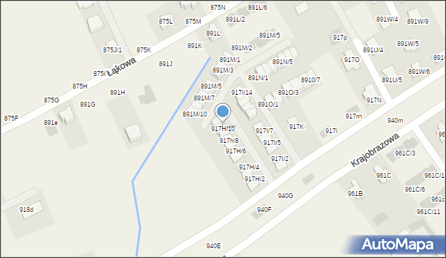 Krasne, Krasne, 917H/10, mapa Krasne