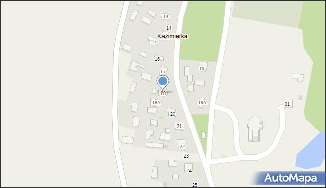 Krasne, Krasne, 18, mapa Krasne