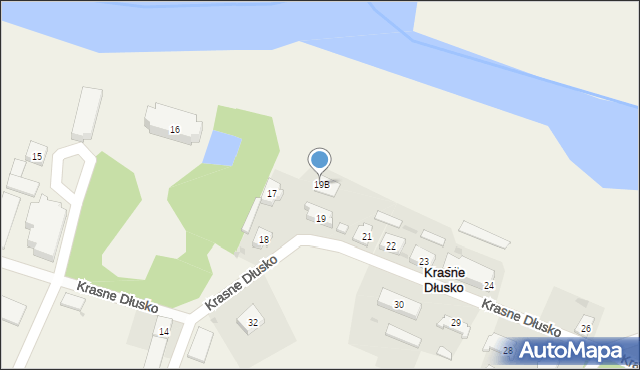 Krasne Dłusko, Krasne Dłusko, 19B, mapa Krasne Dłusko