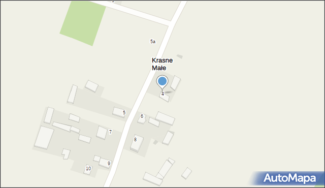 Krasne Małe, Krasne Małe, 4, mapa Krasne Małe