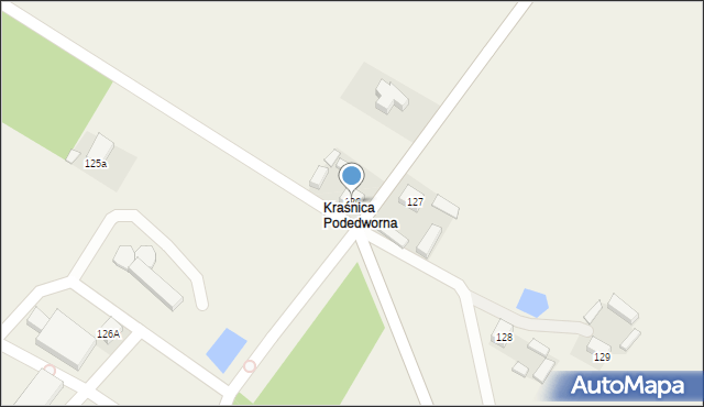 Kraśnica, Kraśnica, 126, mapa Kraśnica