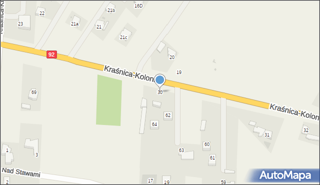 Kraśnica, Kraśnica-Kolonia, 30, mapa Kraśnica