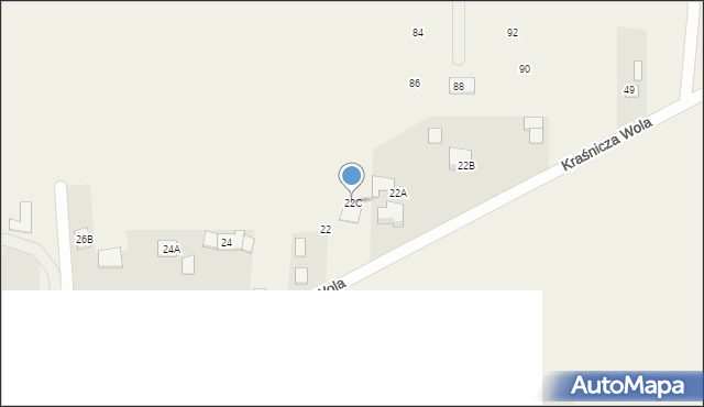 Kraśnicza Wola, Kraśnicza Wola, 22C, mapa Kraśnicza Wola