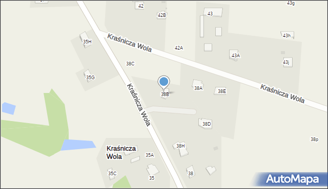 Kraśnicza Wola, Kraśnicza Wola, 38B, mapa Kraśnicza Wola