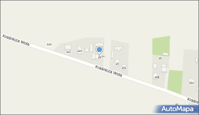 Kraśnicza Wola, Kraśnicza Wola, 44, mapa Kraśnicza Wola