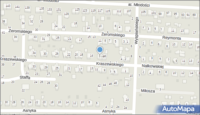 Kraśnik, Kraszewskiego Józefa Ignacego, 12, mapa Kraśnik