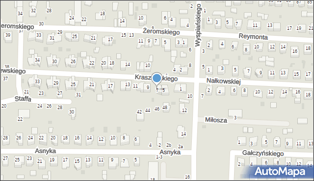 Kraśnik, Kraszewskiego Józefa Ignacego, 7, mapa Kraśnik