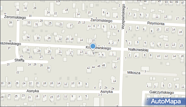 Kraśnik, Kraszewskiego Józefa Ignacego, 9, mapa Kraśnik