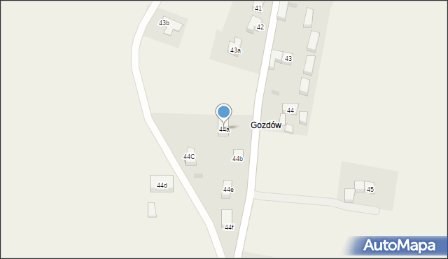Kraśnik Górny, Kraśnik Górny, 44a, mapa Kraśnik Górny