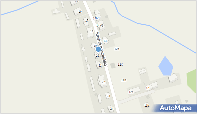 Kraśnik Koszaliński, Kraśnik Koszaliński, 20/2, mapa Kraśnik Koszaliński