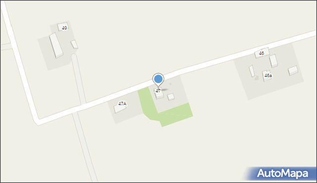 Kraśnik Koszaliński, Kraśnik Koszaliński, 47, mapa Kraśnik Koszaliński