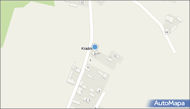 Kraśniów, Kraśniów, 10, mapa Kraśniów