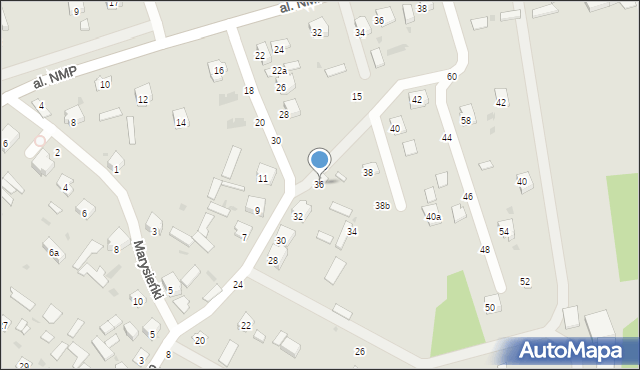 Krasnobród, Króla Jana III Sobieskiego, 36, mapa Krasnobród