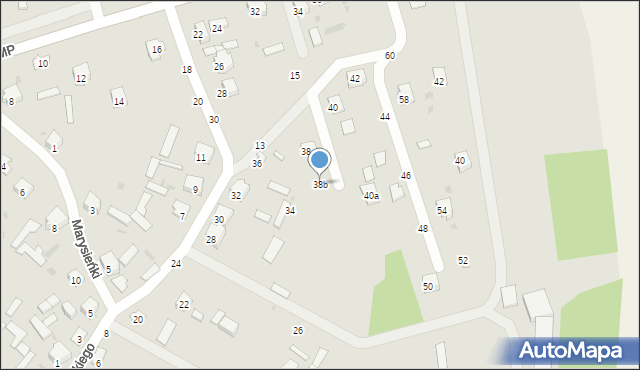 Krasnobród, Króla Jana III Sobieskiego, 38b, mapa Krasnobród