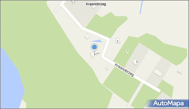 Krasnobrzeg, Krasnobrzeg, 4, mapa Krasnobrzeg