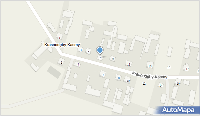 Krasnodęby-Kasmy, Krasnodęby-Kasmy, 7, mapa Krasnodęby-Kasmy