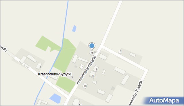 Krasnodęby-Sypytki, Krasnodęby-Sypytki, 7a, mapa Krasnodęby-Sypytki